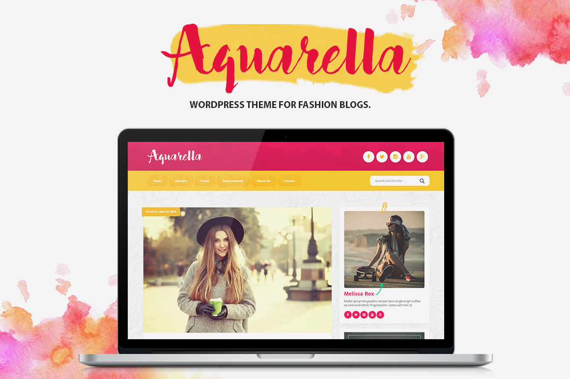 Aquarella - Tema de estilo de vida para influyentes digitales, blogueros y viajeros - 1