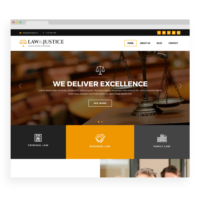Law & Justice: Site Template